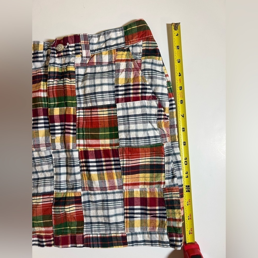 Cape Madras Maine blue red plaid mini skirt sz 2 preppy sailing retro *sold out - Picture 6 of 8